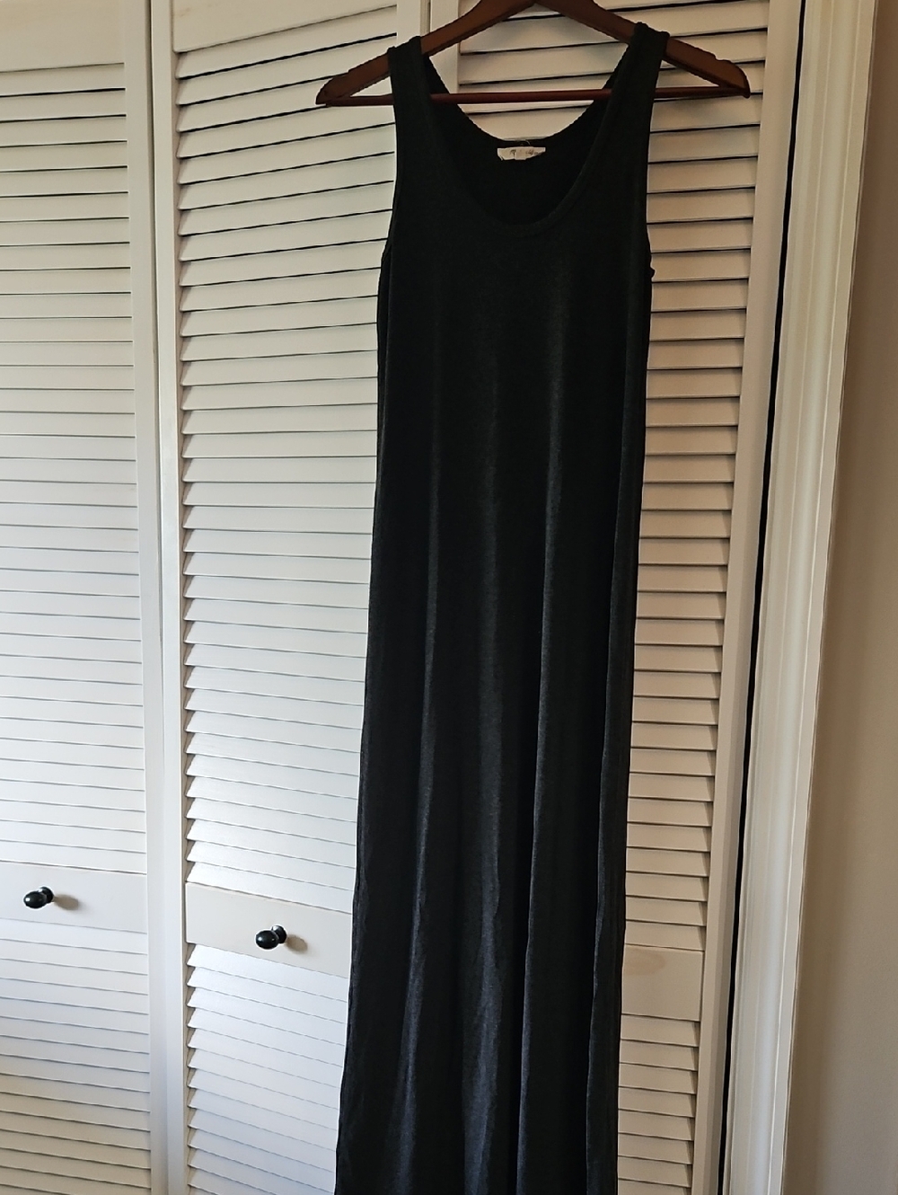 Madewell Simple Black Tank Maxi Dress